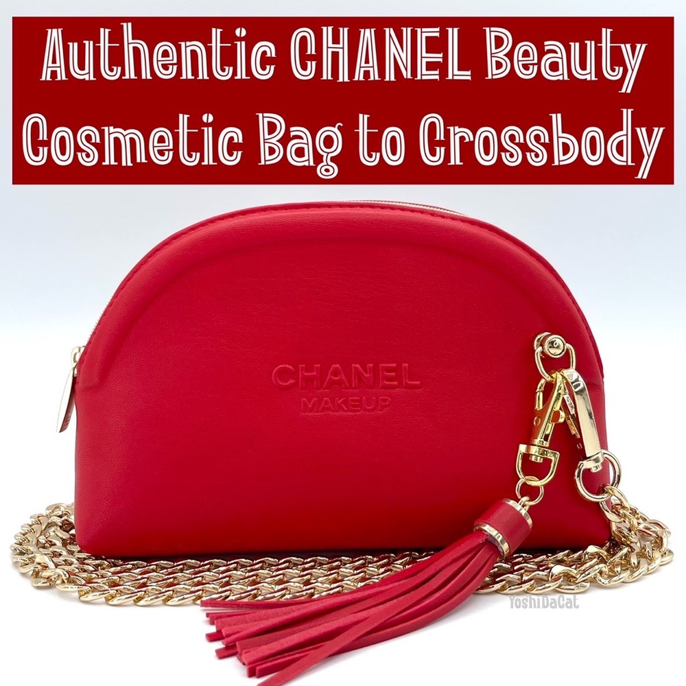 Chanel Beauty Crossbody Cosmetic Bag Pouch